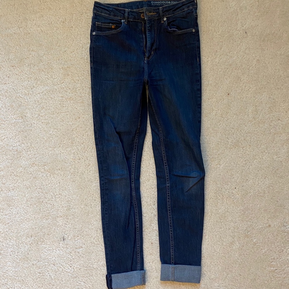 H&M • Conscious Collection High Waist Skinny Jeans